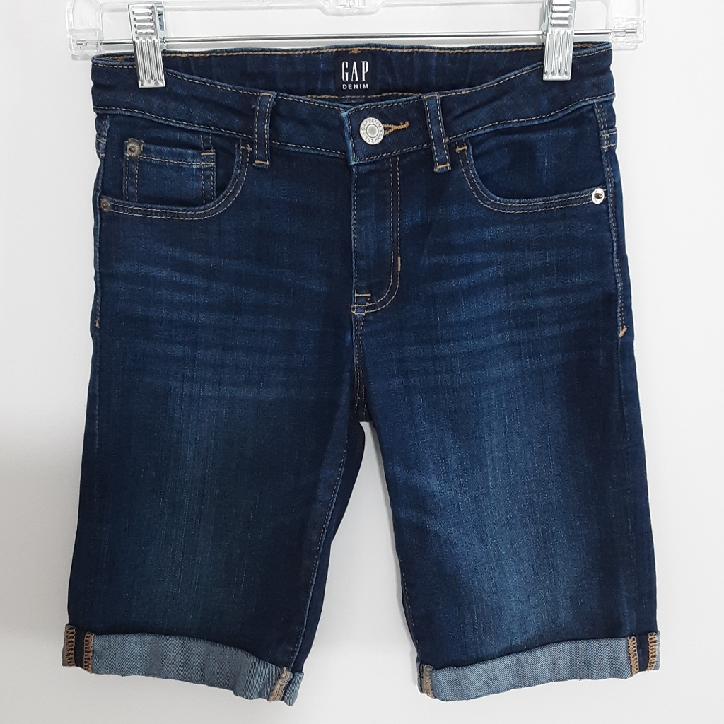 Gap Denim Stretch Bermuda Jeans Shorts Girls 10